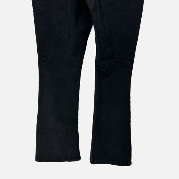 ASOS Pieces Peggy High Waist Flare Jeans Womens XL Black Stretch Preppy City NWT - Picture 5 of 12